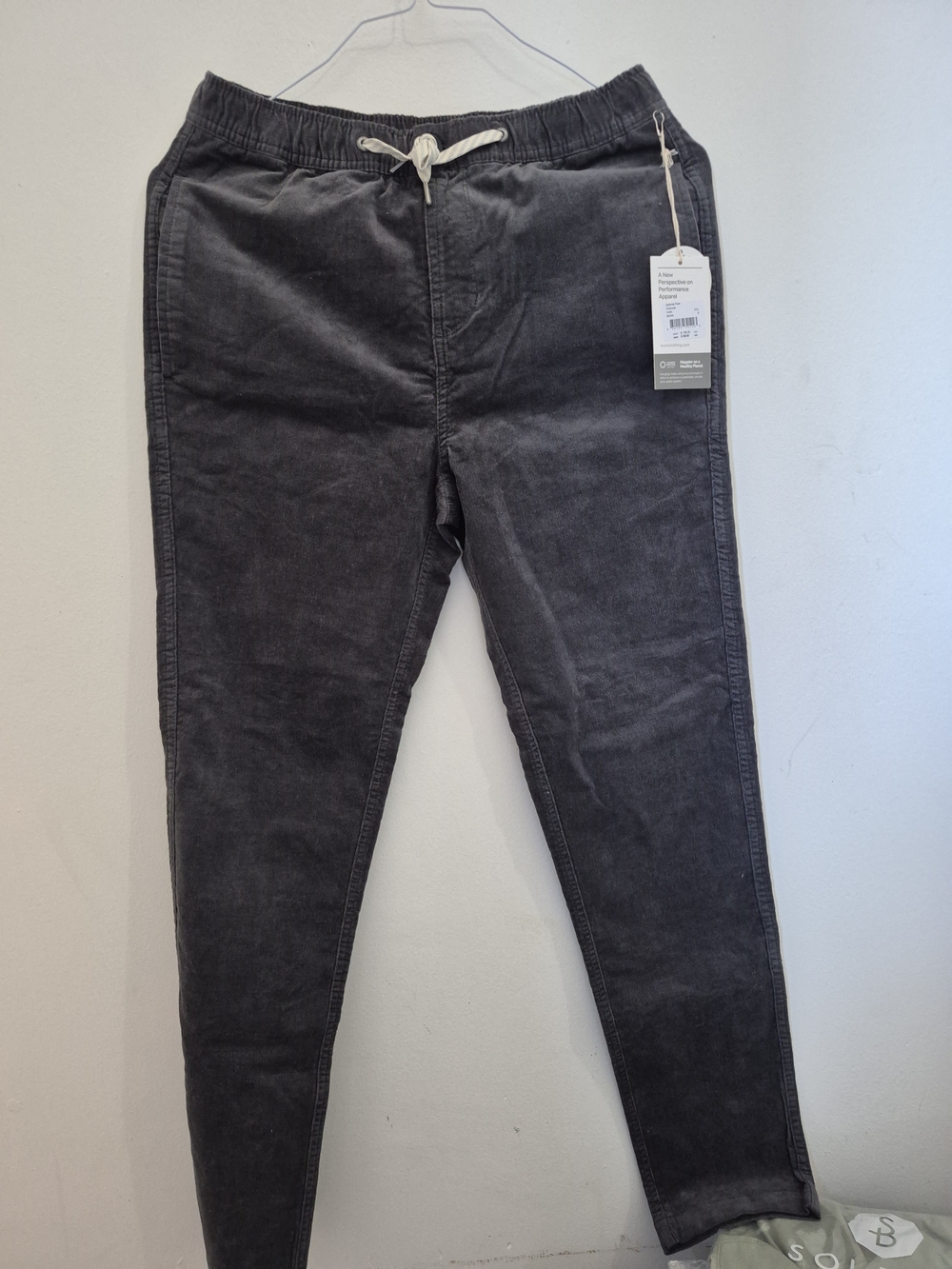 Vuori Mens Optimst Pants With Drawstring Waist With Cordurory Texture